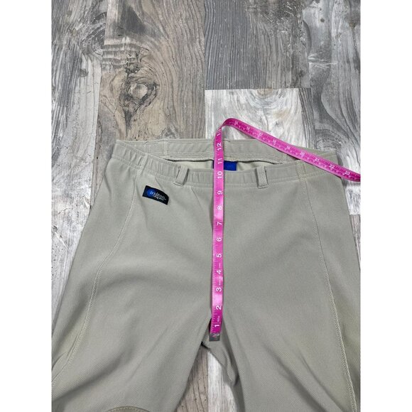 Irideon Knee Patch Breeches Tight Leggings 2X Tan Horseback Riding - Picture 8 of 10